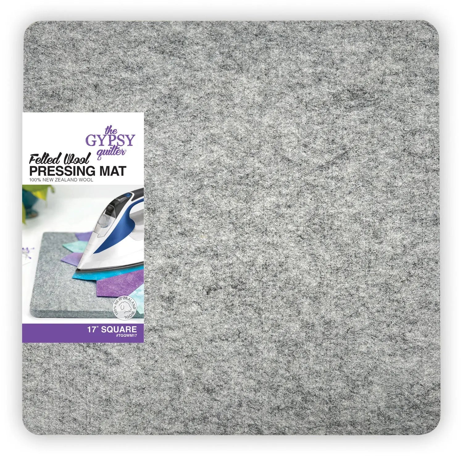 Wool Pressing Mat 17in x 17in x 1/2in Thick - Linda's Electric Quilters