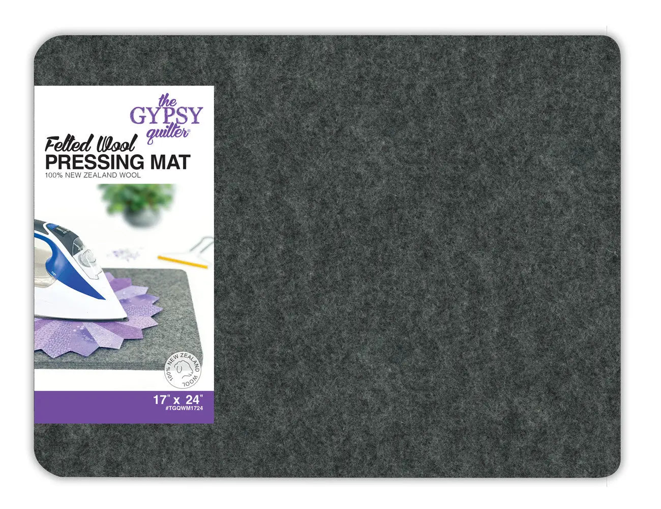Wool Pressing Mat 17in x 24in x 1/2in Thick - Linda's Electric Quilters