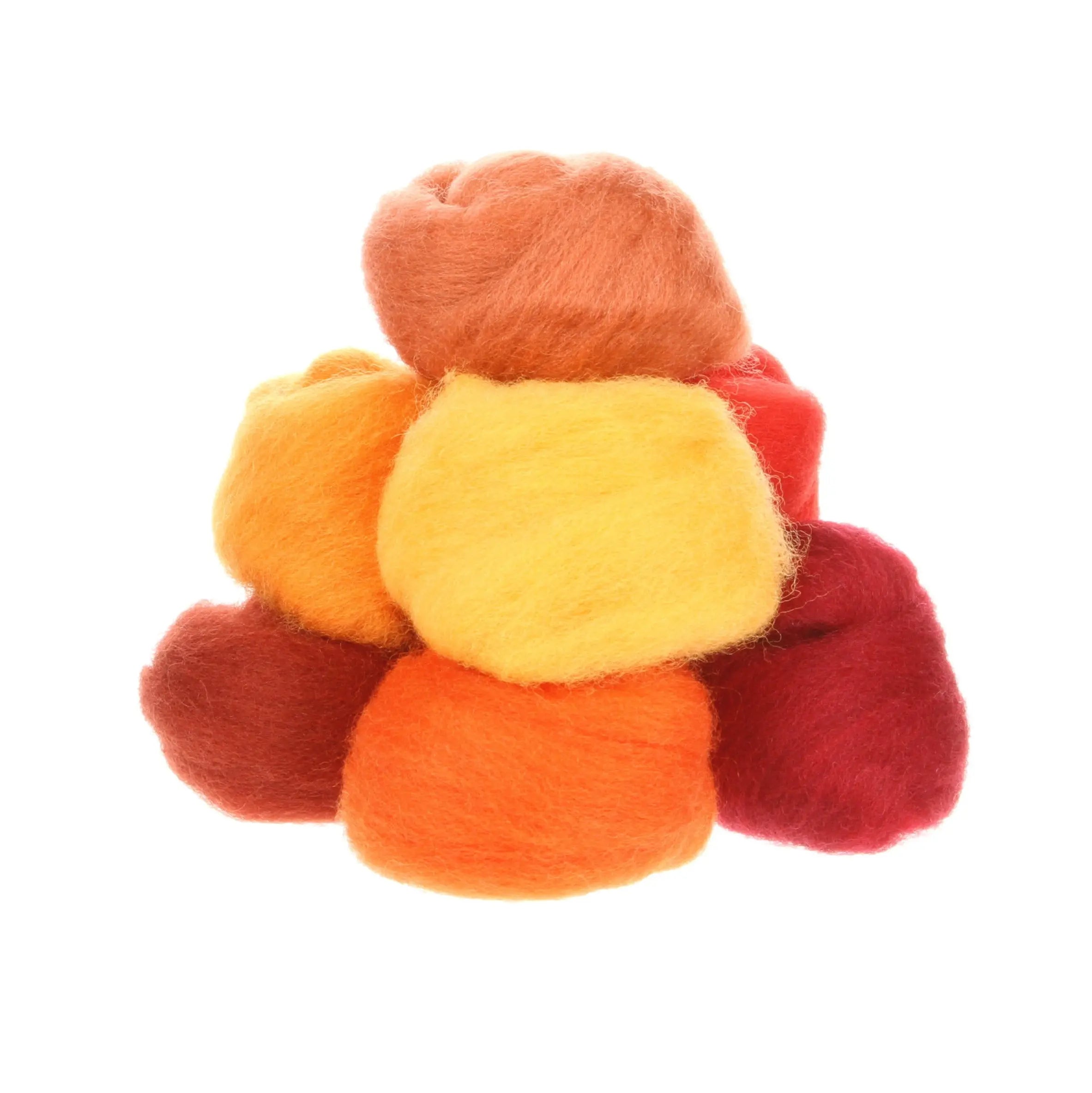 Wool Roving Assortment Fire