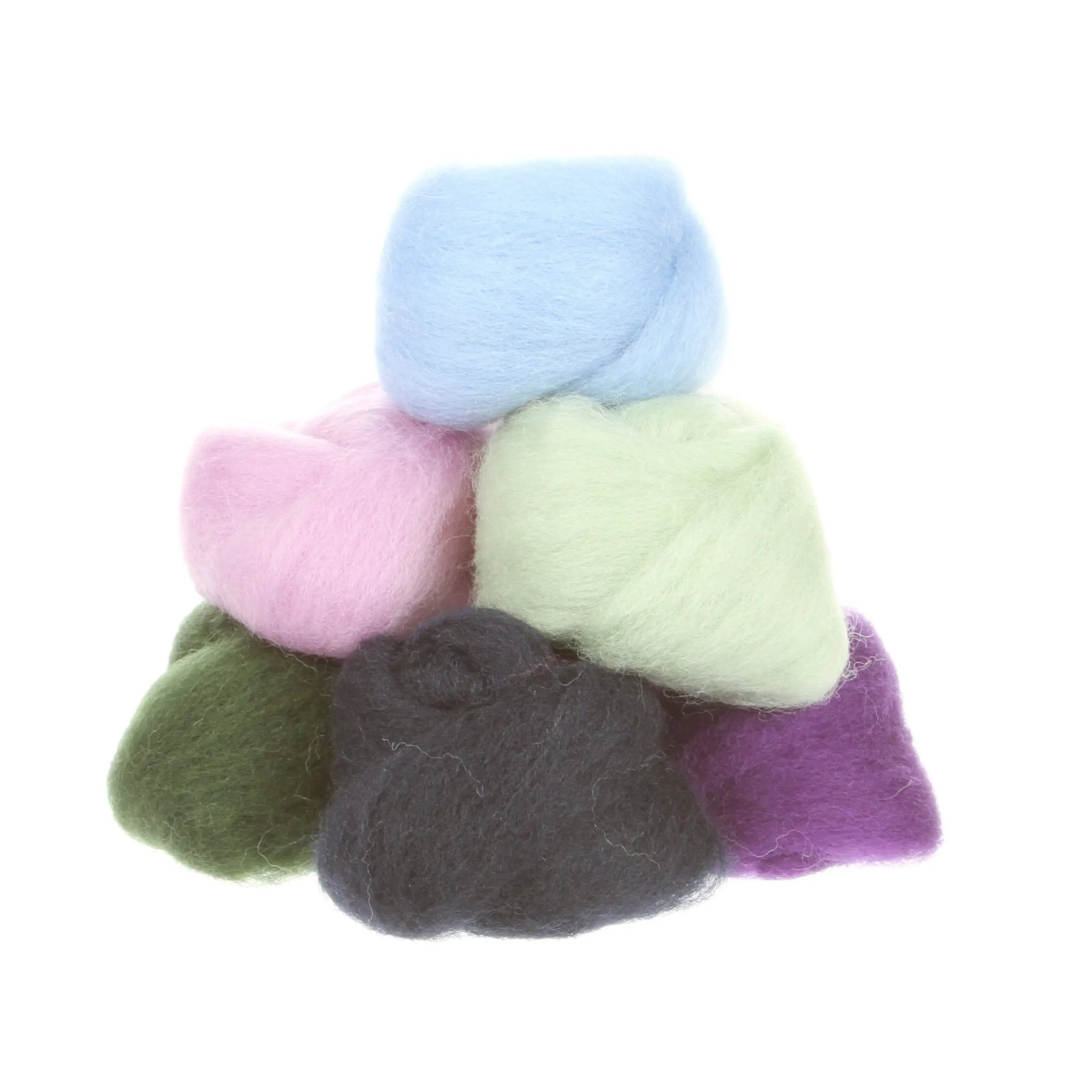 Wool Roving Assortment Hydrangeas - Linda's Electric Quilters