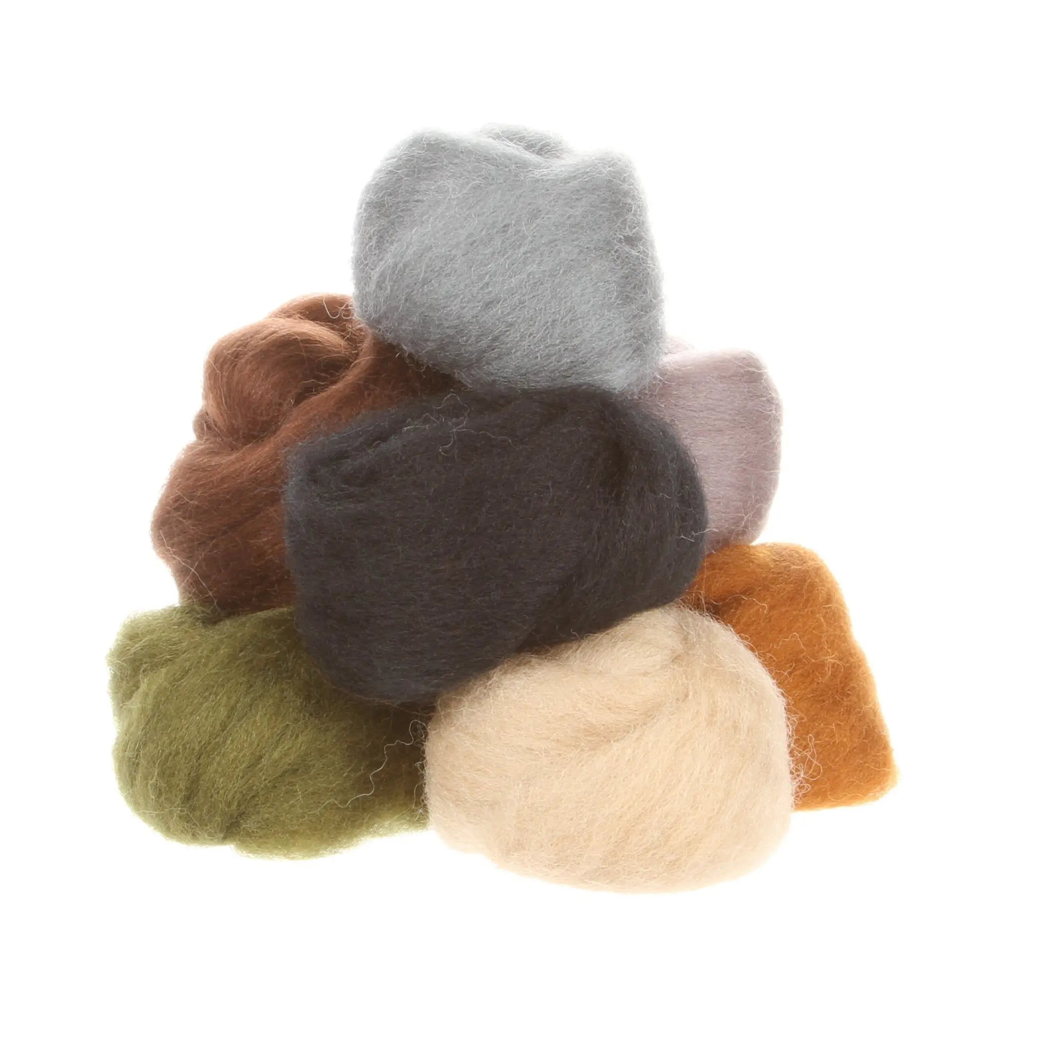 Wool Roving Assortment Rustic - Linda's Electric Quilters
