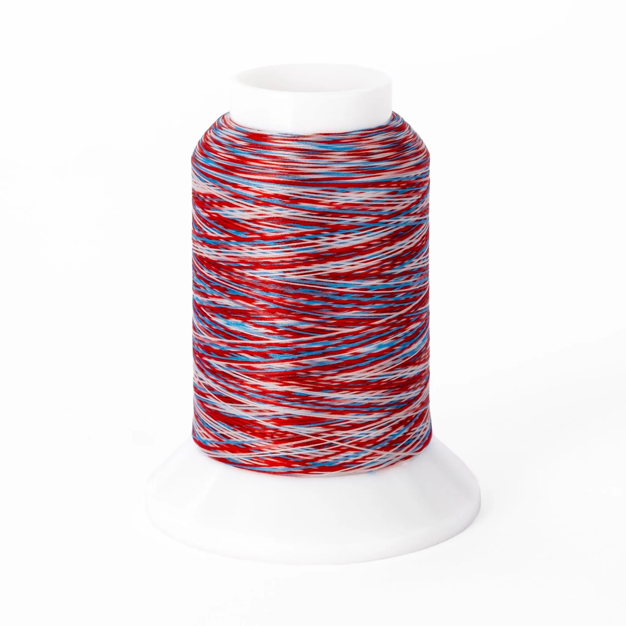 Woolly Nylon #VA105 - Variegated Red, White, & Blue Mini Cone YLI Threads