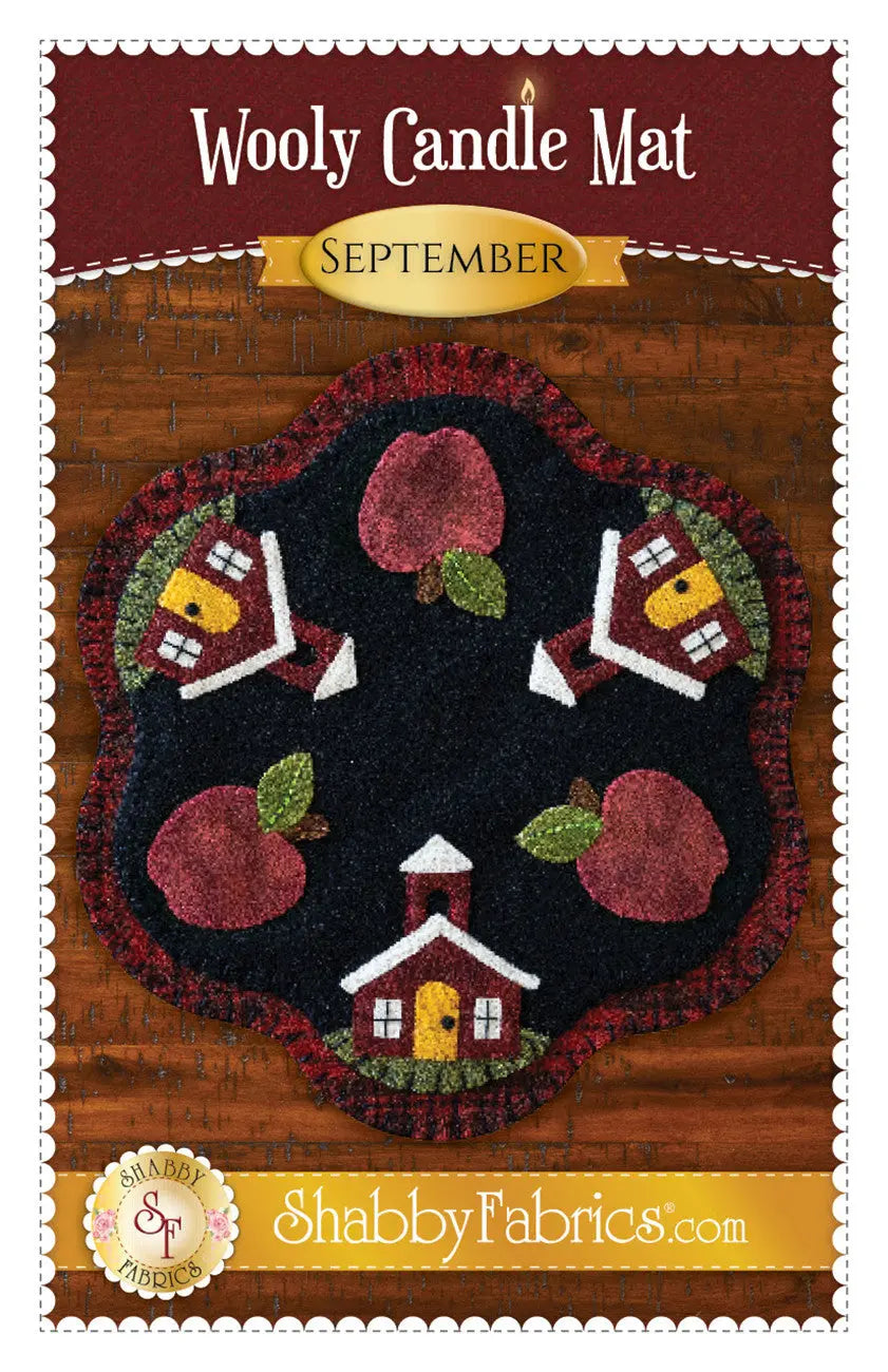 Wooly Candle Mat September - Linda's Electric Quilters