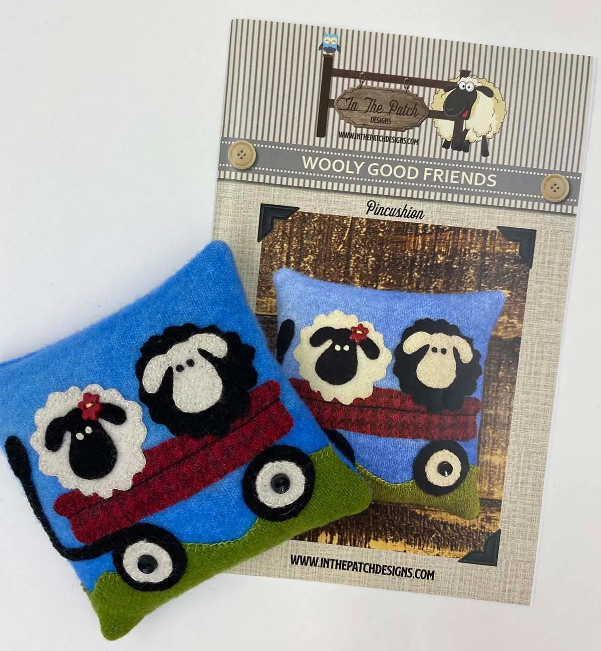 Wooly Good Friends Pincushion Kit - Linda's Electric Quilters