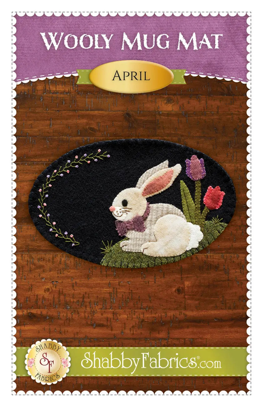 Wooly Mug Mat April - Linda's Electric Quilters
