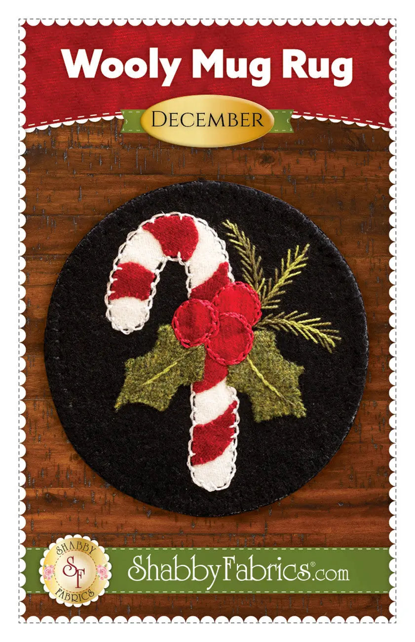 Wooly Mug Rug December Checker Distributor