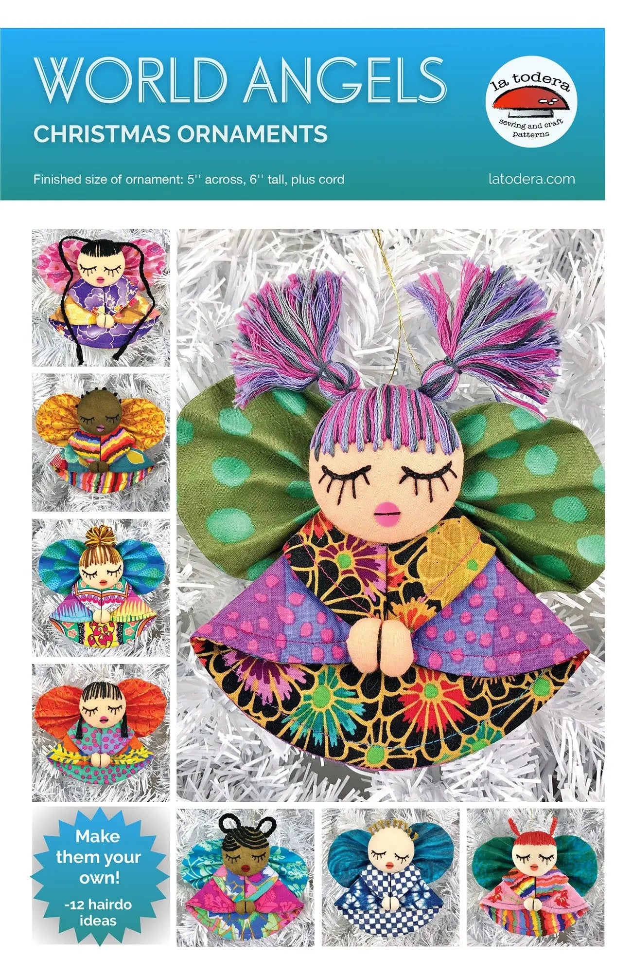 World Angels Christmas Ornaments - Linda's Electric Quilters