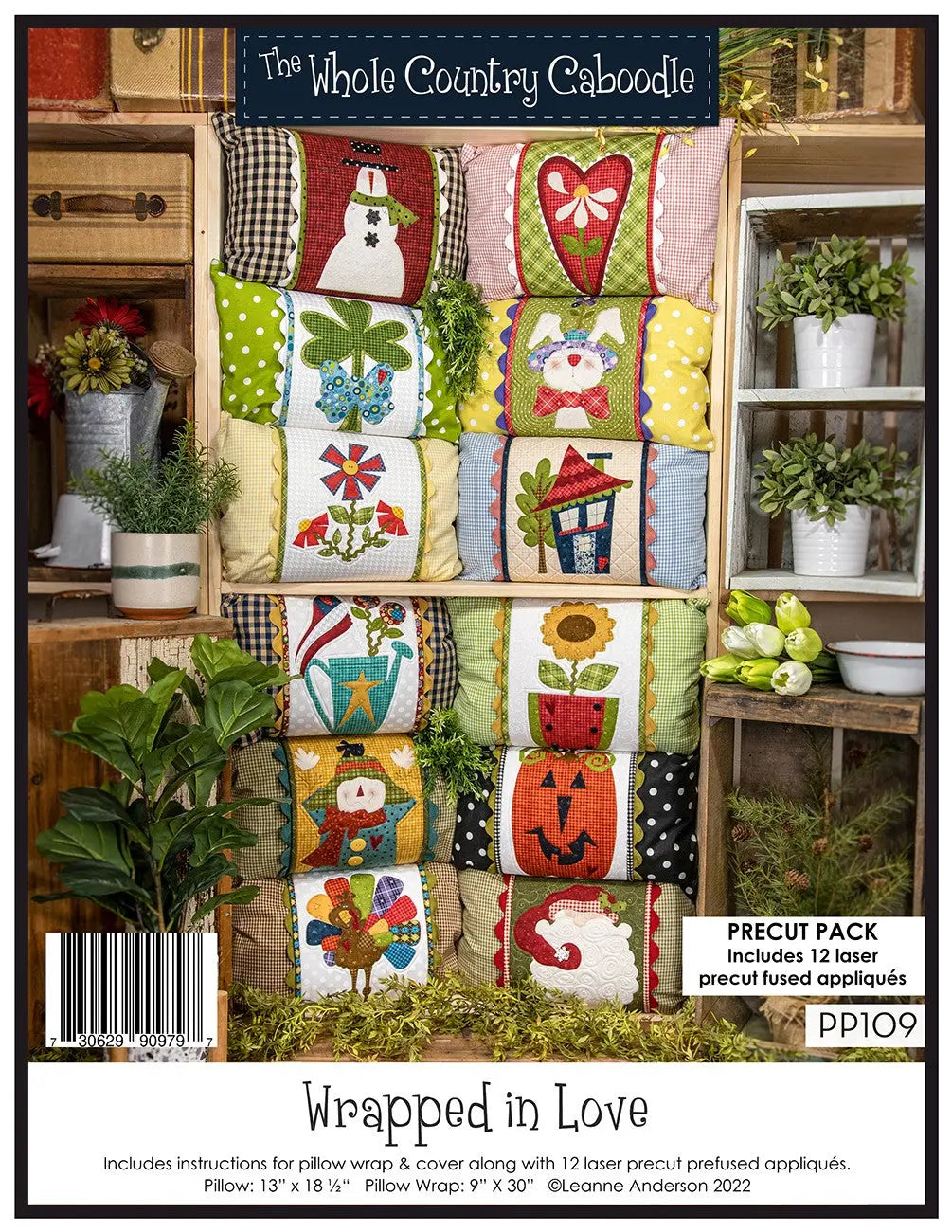 Wrapped in Love Pillow Wrap Pattern & Precut Pack - Linda's Electric Quilters