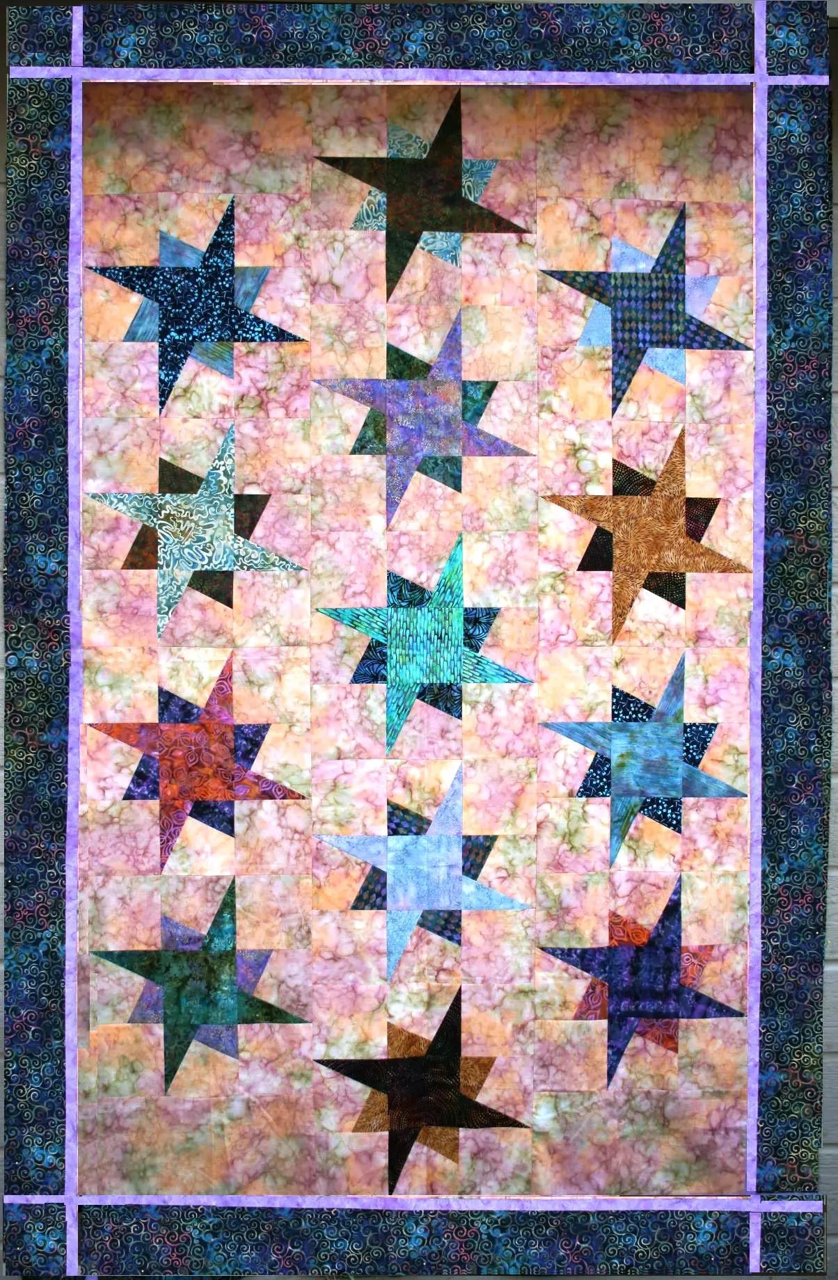 X-Block Dancing Stars Pattern Cactus Queen Quilt Company