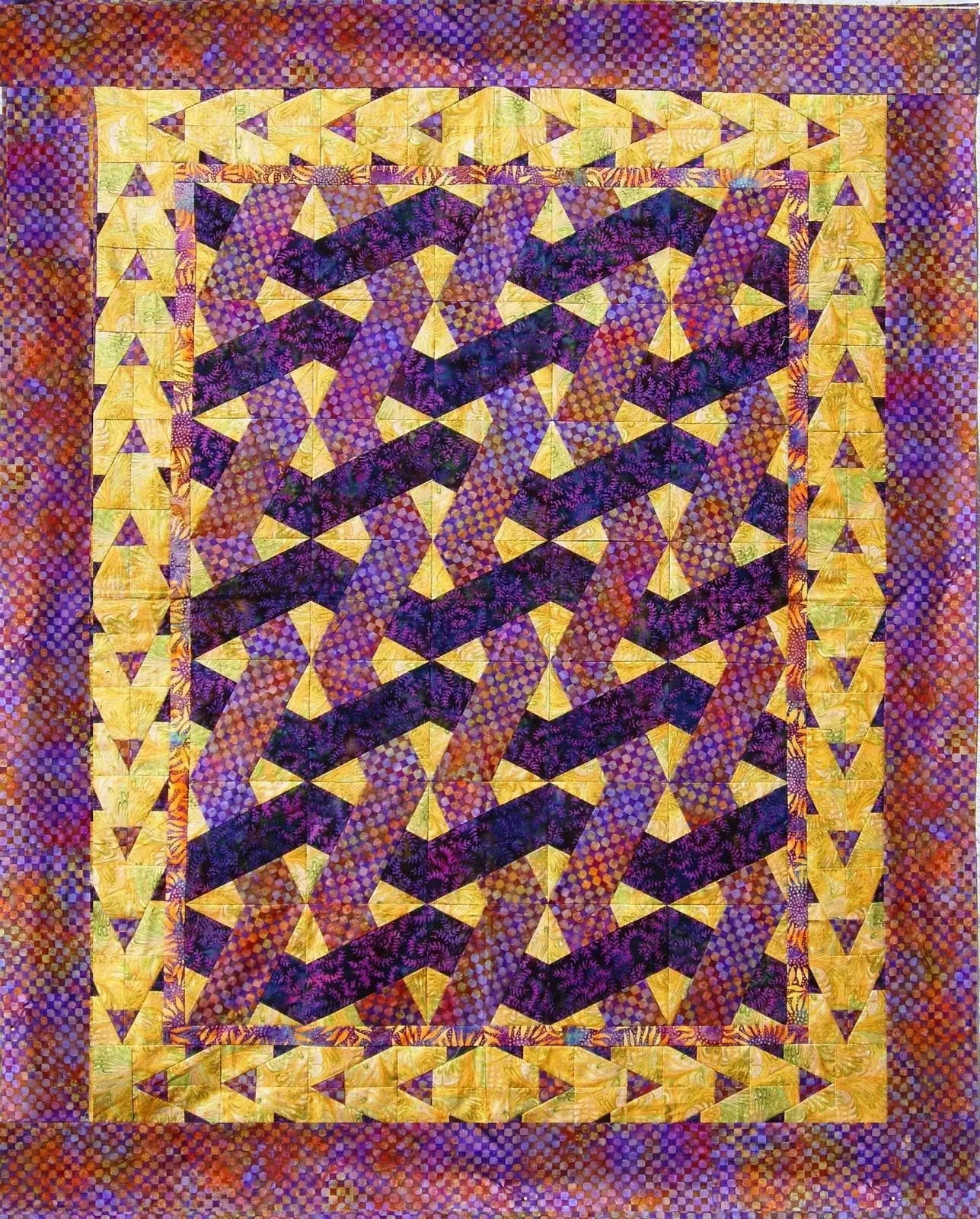 X-Block Mo's Basket Pattern Cactus Queen Quilt Company