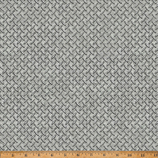 Gray Steel Hammer Down 43"/44" Fabric Per Yard
