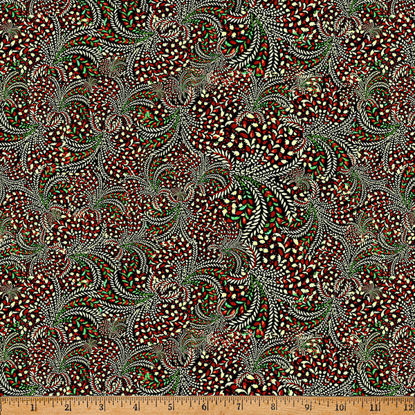 Black Feathers Mousing Around 43"/44" Fabric Per Yard