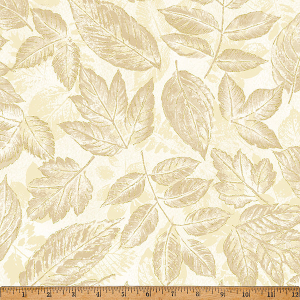 In a Pear Tree Cream Gold 44"/45" Fabric per Yard