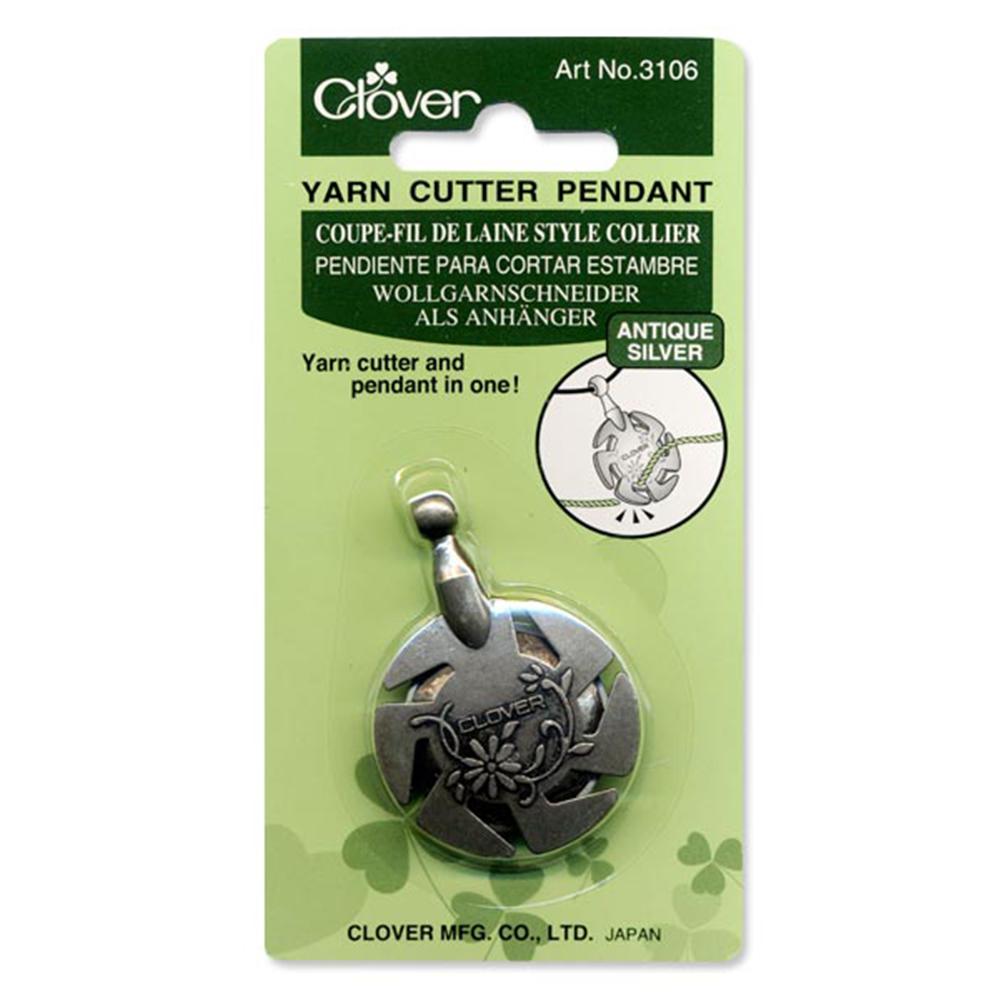 Yarn Cutter Pendant (Antique Silver)