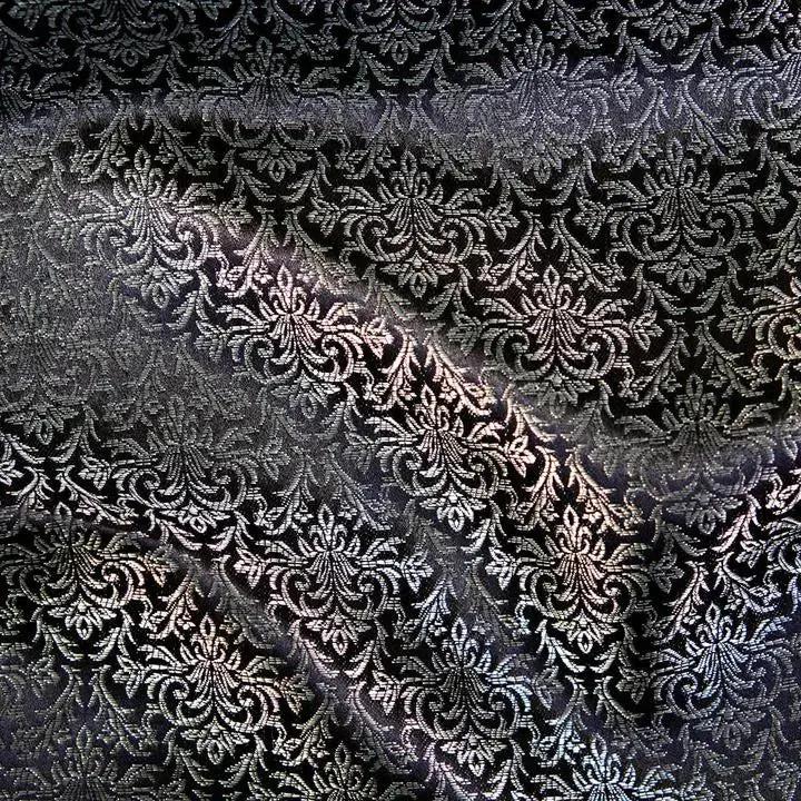 Yaya Han Brocade Imperial 58" Silver Fabric Per Yard Famore