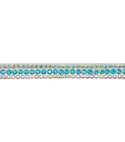 Yaya Han Iron on Crystal Princess Trim 0.56" Multi Color - Per Yard Famore
