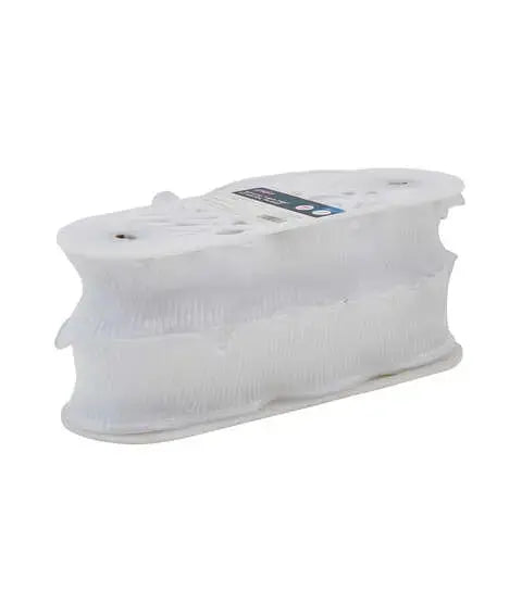 Yaya Han Sew on 2 tier Crystal Pleated Trim 4.13" White - Per Yard