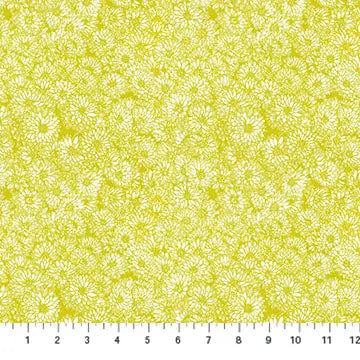Yellow Dahlias Indelible by Anna Maria for Northcott Cotton 44"/45" Fabric Per Yard - Linda's Electric Quilters