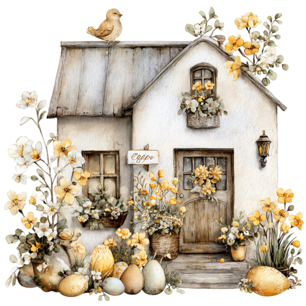 Yellow Farmhouse Fabric Panel 14