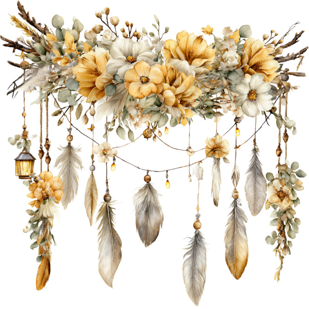 Yellow Farmhouse Fabric Panel 31