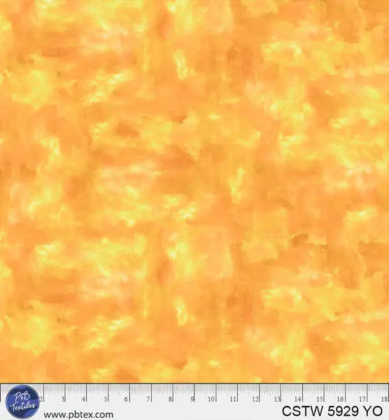 Yellow Orange Color Stories Cotton Wideback Fabric per yard P&B Textiles