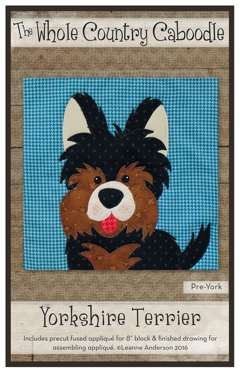 Yorkshire Terrier Precut Fused Applique Pack