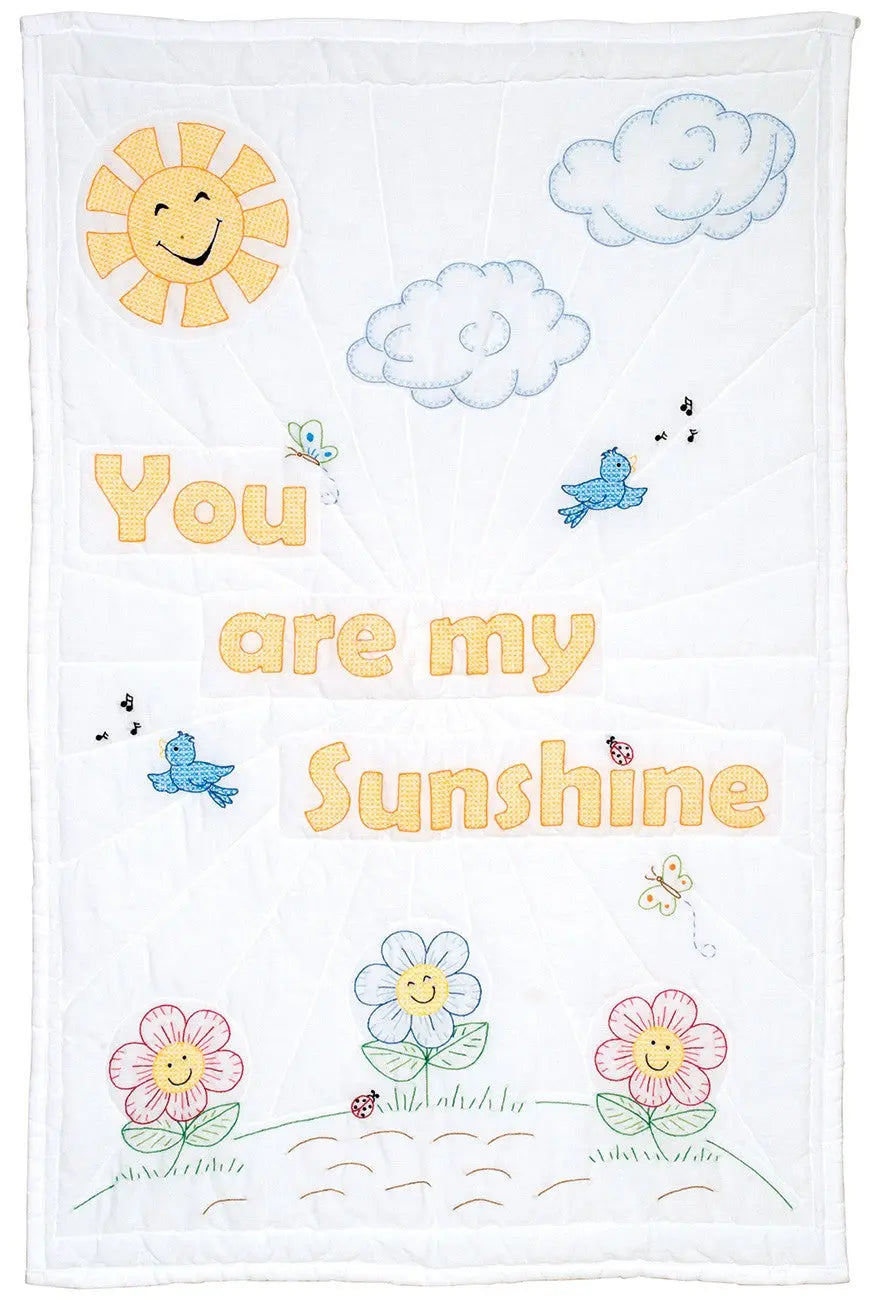 You Are My Sunshine Crib Quilt Top - Linda's Electric Quilters