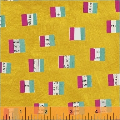 Windham Fabrics Wonder French flags mustard quilting cotton 3 yard pack