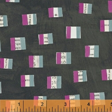 Windham Fabrics Wonder French flags charcoal quilting cotton 3 yard pack