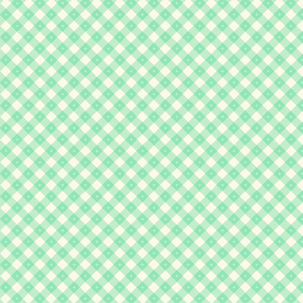 Gingham Picnic - Cool Pool Mint 44" / 45" Fabric Per Yard