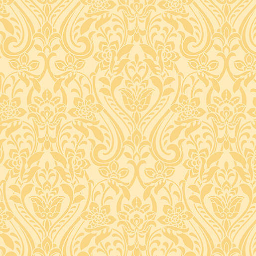 Hummingbirds and Honeysuckle - Damask (Medium Sun) 44" / 45" Fabric Per Yard