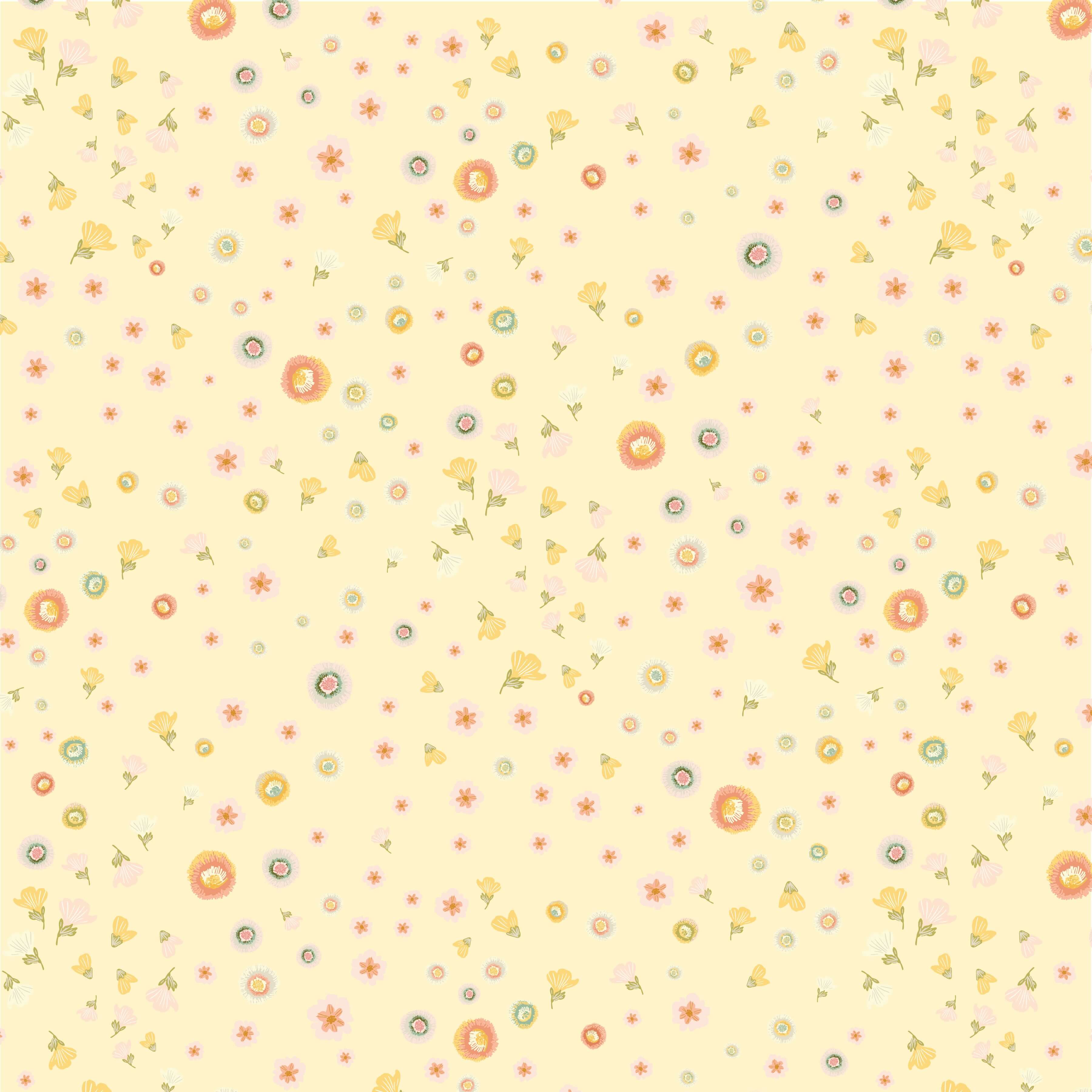 Unicorn Dreams - Stardust - Dandelion 44" / 45" Fabric Per Yard