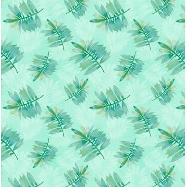 Underwater Wonders - Leaf Toss - Green 44" / 45" Fabric Per Yard