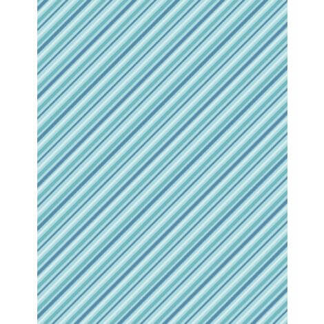 Underwater Wonders - Diagonal Stripe - Teal 44" / 45" Fabric Per Yard