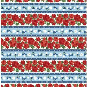 Summertime Daydream - Repeating Stripe 44" / 45" Fabric Per Yard