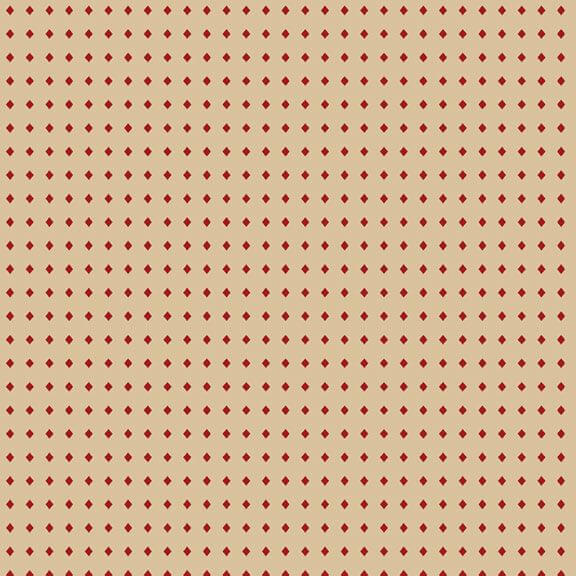 Full House - Diamonds - Tan 44" / 45" Fabric Per Yard