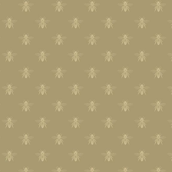 Summer House - Bee - Green 44" / 45" Fabric Per Yard