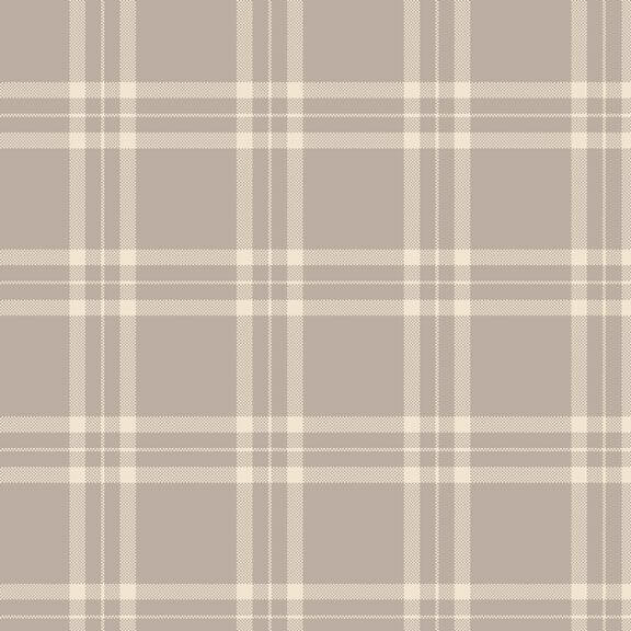Summer House - Plaid - Grey 44" / 45" Fabric Per Yard