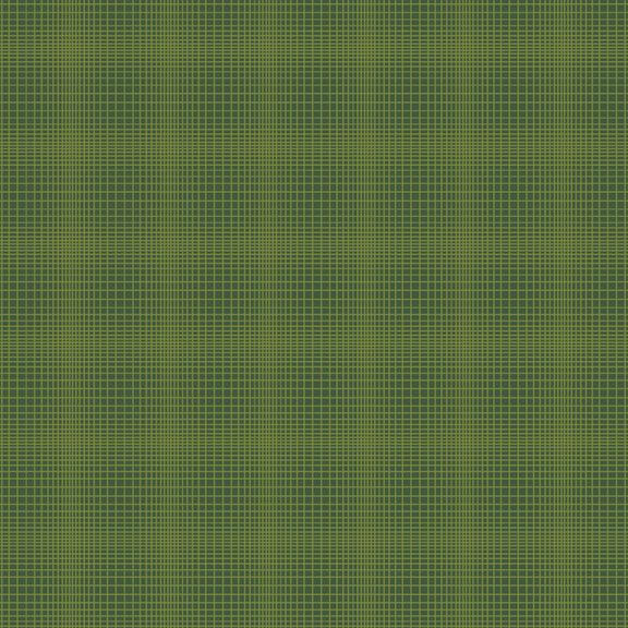 Woof and Warp - Grid - Hunter 44" / 45" Fabric Per Yard