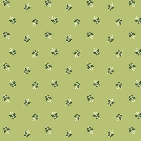 Woof and Warp - Berries - Lime 44" / 45" Fabric Per Yard