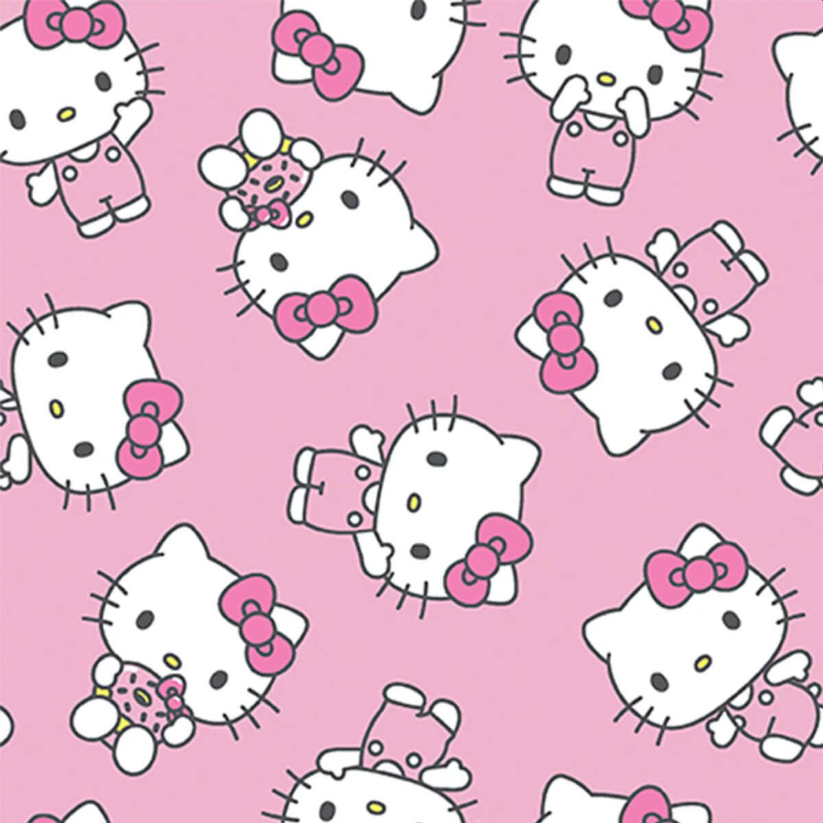 Hello Kitty - Sweet Toss - Pink 44" / 45" Fabric Per Yard