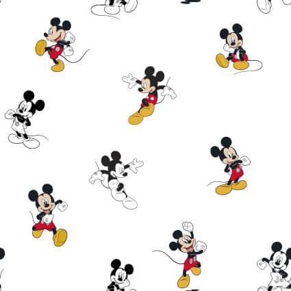 Mickey Mouse - Classic 44" / 45" Fabric Per Yard