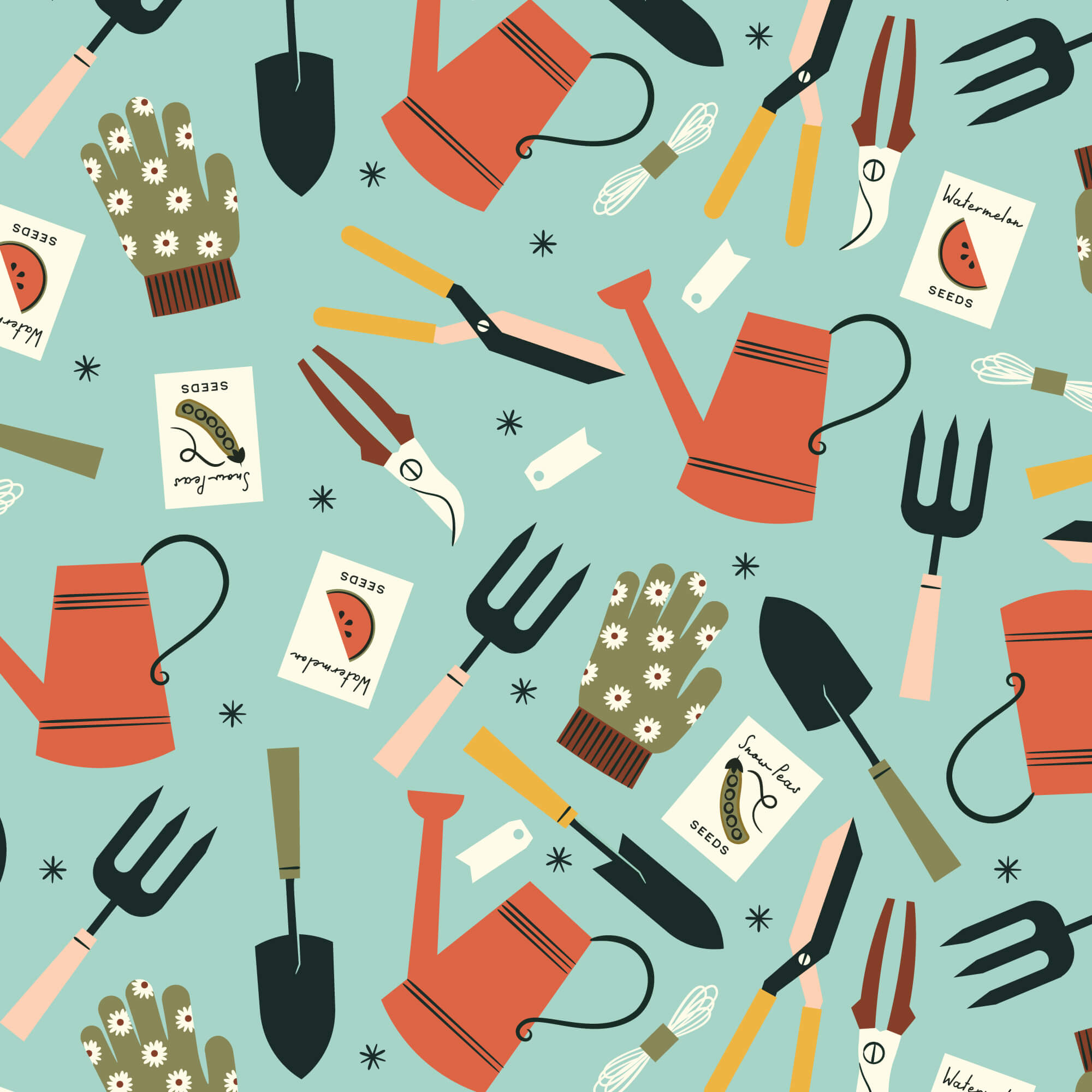 Homestead Haven - Sowing Season 44" / 45" Fabric Per Yard