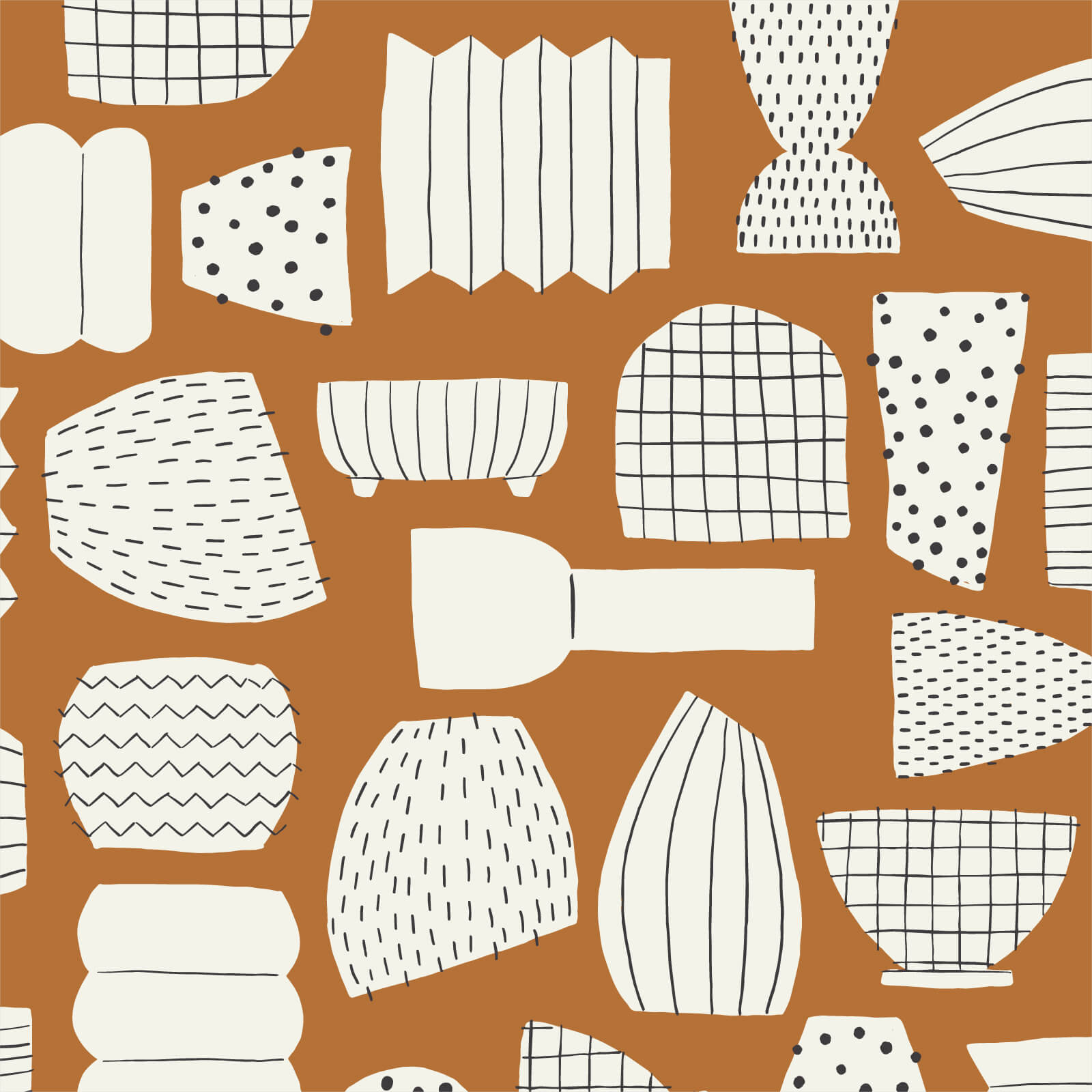 Planted - Vessels 44" / 45" Fabric Per Yard