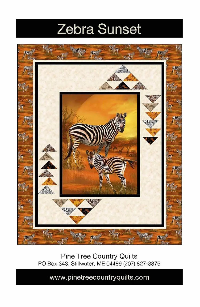 Zebra Sunset - Linda's Electric Quilters