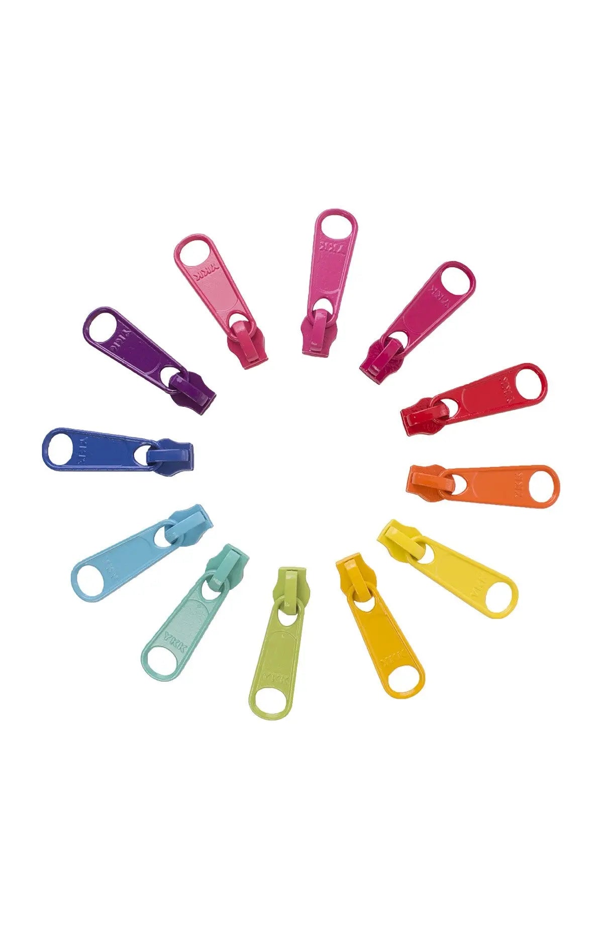 Zipper Pull Set - BRIGHTS - 12 #4.5 pulls - Linda's Electric Quilters