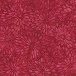 Island Batik The Orchard mum print in cardinal