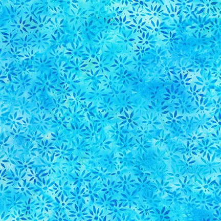 Robert Kaufman Summer Zest Batik azure quilting cotton
