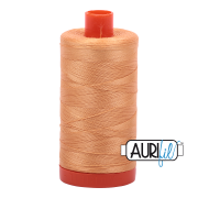 Aurifil 50wt Mako cotton thread golden honey 2214 spool