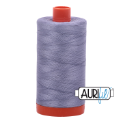 Aurifil 50wt Mako cotton thread grey violet 2524 spool